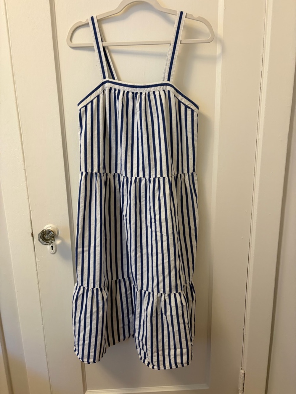 Universal Thread Blue and White Striped Midi Dress